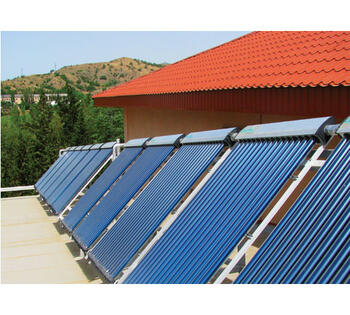 АР Крым, пгт. Морское, гостиница «Солнечный камень», 48 коллекторов, приготовление горячей воды